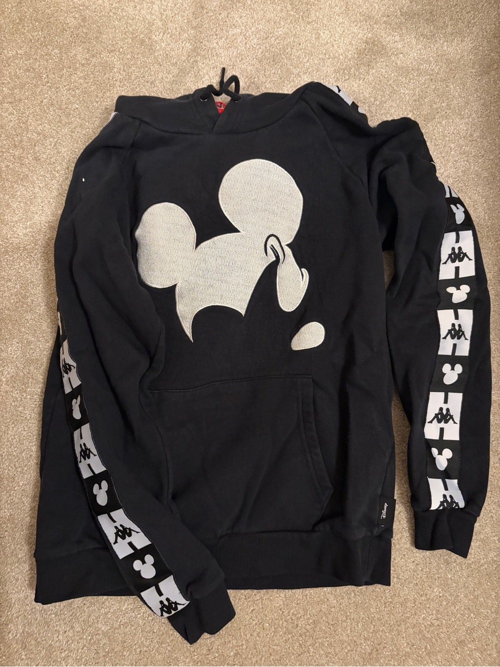 Kappa Black Sweatshirt with White Graphic